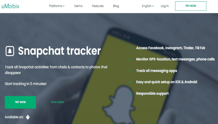 uMobix Snapchat Feature