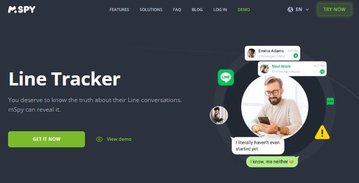 Mspy Line tracker app