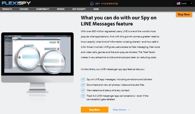 FlexiSpy Spy Line Chats