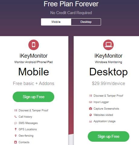 Ikeymonitor free trail and prices plans