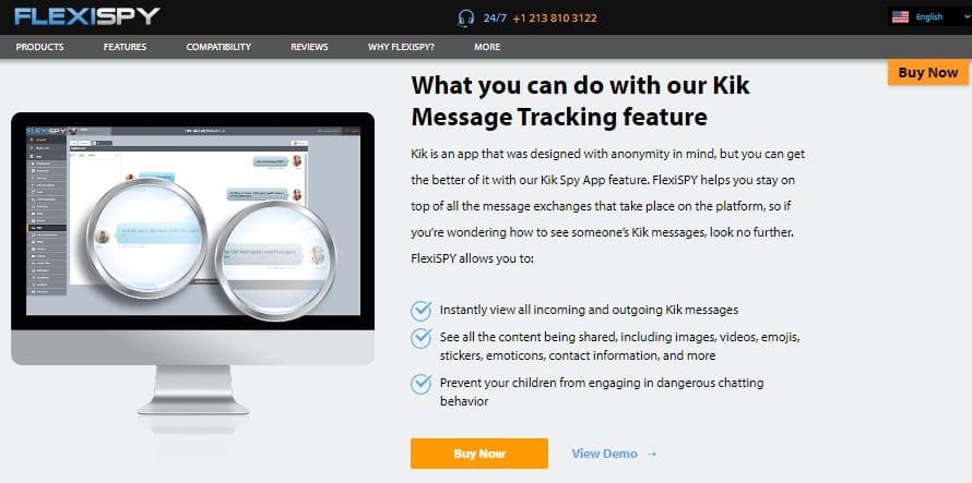 FlexiSpy Kik Spy App