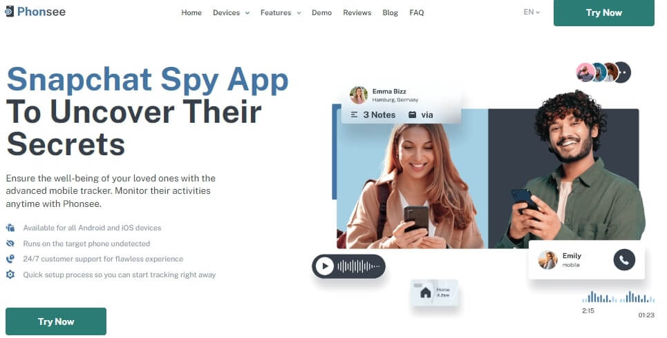 Phonsee Snapchat- Spy Without Showing the App Icon