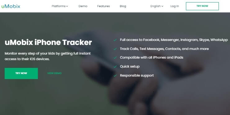 Umobix iPhone Spy- Great App for Remote Control